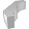 Ekena Millwork 5-in. W x 16-in. D x 22-in. H Balboa Architectural Grade PVC Knee Brace BRCP05X16X22BOA - alternate 3
